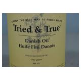 1 Quart Tried & True Danish Polymerized Linseed Oil