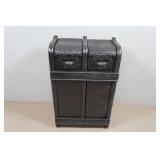 Antique Wooden Drawer Side Panel Assembly for Singer Treadle Sewing Machine Cabinet