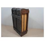 Antique Wooden Drawer Side Panel Assembly for Singer Treadle Sewing Machine Cabinet