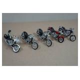 *5* Mini Motorcycle Replicas