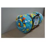 Aztec Pattern Sherpa Throw Blanket