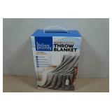 Bliss Bedding Heated Throw Blanket