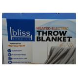 Bliss Bedding Heated Throw Blanket