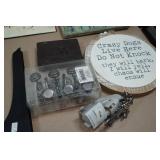 Assorted Home Décor - Wall Clocks, Wine Rack, Mirror, Candles, Frames