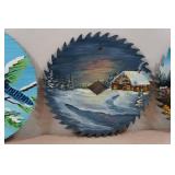 *3* Hand Painted Circular Saw Blades