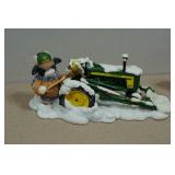 John Deere Sign and Figurines