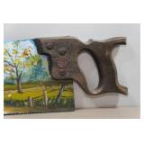 Hand Painted Saw
