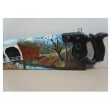 Hand Painted Saw