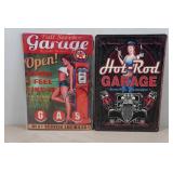 *2* Novelty Metal Signs - Garage