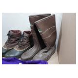 Boots and Clothing - Boots Size 10-10.5, Sweater Large