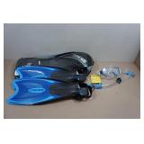 Cressi Adult Rondine Palau Fin Snorkel Set - Fin Size M/L