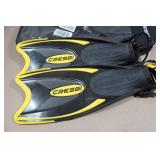 Cressi Adult Rondine Palau Fin Snorkel Set - Fin Size XS/S