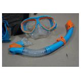 Cressi Blulove Kids Snorkel Set - Fin Size L/XL