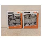 (2) NEW FOSTER GRANT +1.25 READING GLASSES 3PK