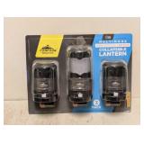 NEW CASCADE MOUNTAIN TECH COLLAPSIBLE LANTERN 3PK