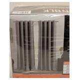 NEW SUN BLK TOTAL BLACKOUT PANELS 2PC GRAY