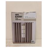 NEW 100% BLACKOUT WINDOW PANELS BROWN 2PK