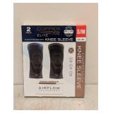 NEW COPPERFIT ELITE COMPRESSION KNEE SLEEVE S/M 2PK