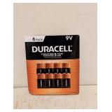 NEW DURACELL 9V BATTERIES 8PK