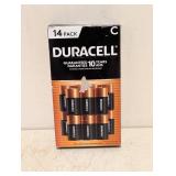 NEW DURACELL C BATTERIES 14PK