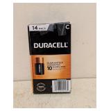 NEW DURACELL C BATTERIES 14PK