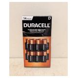 NEW DURACELL D BATTERIES 14PK