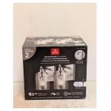 NEW GLOBE RECHARGEABLE SCONCES 2PK