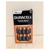 NEW DURACELL C BATTERIES 14PK
