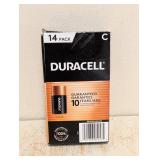 NEW DURACELL C BATTERIES 14PK