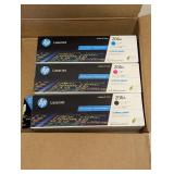 (3) HP LAZER JET 206A TONER CARTRIDGES (BLACK/MAGENTA/CYAN)