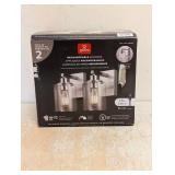 NEW GLOBE RECHARGEABLE SCONCES 2PK