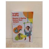 NEW BRIGHT STARTS BOUNCE N SPRING DELUXE DOOR JUMPER