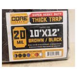NEW CORE TARPS SUPER HEAVY DUTY THICK TARP 10’ X 12’