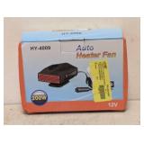 NEW AUTO HEATER 200W BLOWS HOT AND COLD