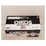 OIKOS PROTEIN SHAKE CHOCOLATE 30g PROTEIN 18 pk
