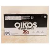 OIKOS PROTEIN SHAKE CHOCOLATE 30g PROTEIN 18 pk