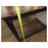 Wood Top Metal Table and 2 Chairs