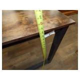 Wood Top Metal Table