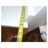 White Upper Cabinets with Brown Lower Cabinets Kitchen