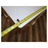 White Upper Cabinets with Brown Lower Cabinets Kitchen