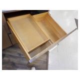 White Upper Cabinets with Brown Lower Cabinets Kitchen