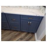 Blue Cabinets and Countertop