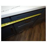 Blue Cabinets and Countertop