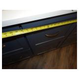 Blue Cabinets and Countertop