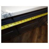 Blue Cabinets and Countertop