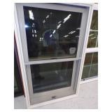 Cream Double Hung Window