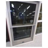 Cream Double Hung Window