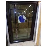 Black Crank out Window With Maroon Frame