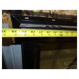 Black Crank out Window With Maroon Frame