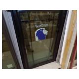 Black Crank out Window With Maroon Frame